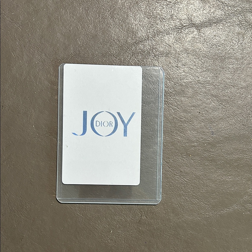 Dior JOY Card Jack of Clubs with Holographic Design and Clear Protective Case.